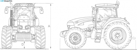 Other McCormick TTX Agricultural Tractor blueprint