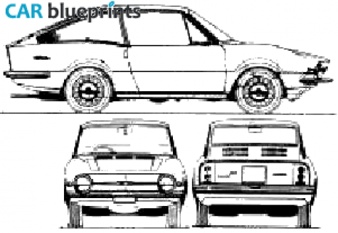 1964 Other Moretti Fiat 850 Berlinetta S4 Hatchback blueprint