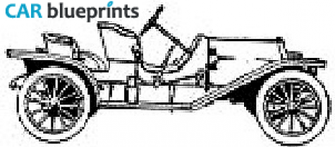 1910 Other Overland Model 40 OW blueprint