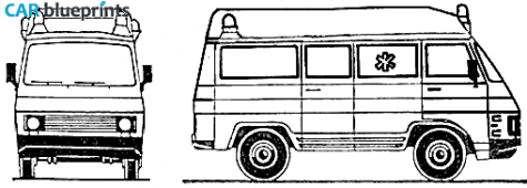 2000 Other Rocar 33S Ambulance Truck blueprint