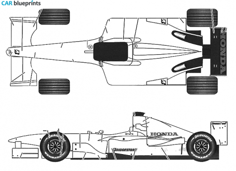 2006 Other Super Aguri SA05 First Run OW blueprint