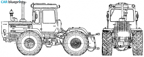 Other T-150KM Tractor blueprint