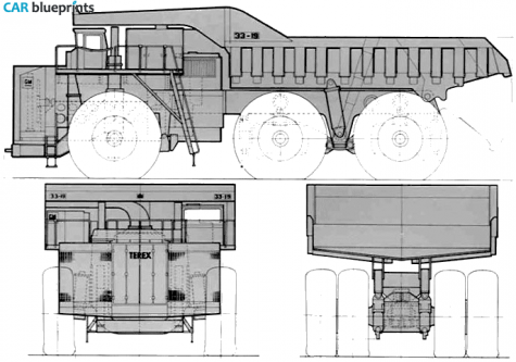 1973 Other Terex 33-19 Titan Hauler Truck blueprint