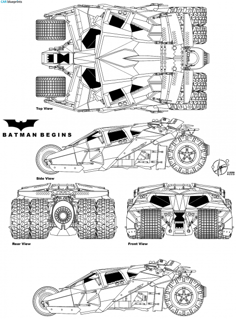 Other Tumber Batmobile Coupe blueprint