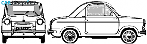 Other Vespa 400 Coupe blueprint