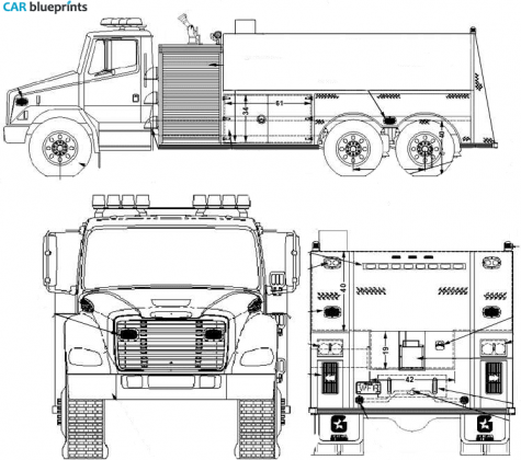 Other WFR T-2800 Tanker Truck blueprint