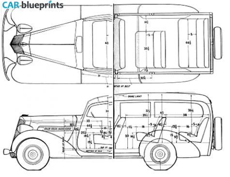 1937 Packard Deluxe Wagon blueprint