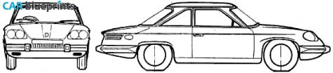 Panhard 24 CT Coupe blueprint