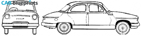 Panhard PL 17 Sedan blueprint