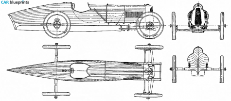 Panhard Razor Blade Coupe blueprint