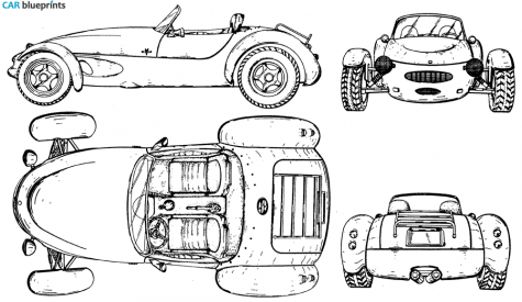 1997 Panoz Roadstrer Roadster blueprint