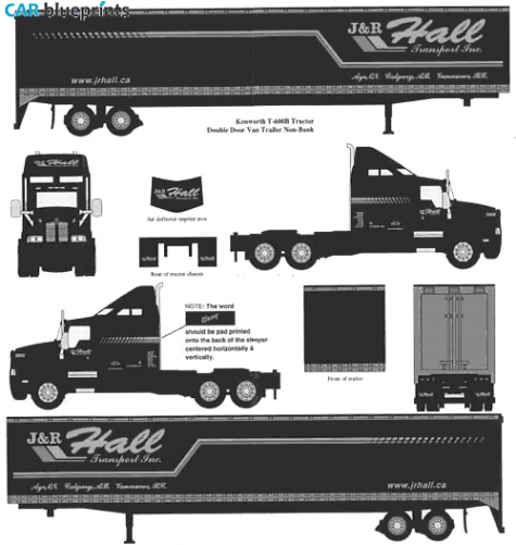 Peterbilt  Truck blueprint