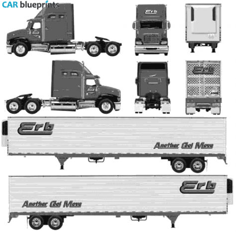 Peterbilt  Truck blueprint