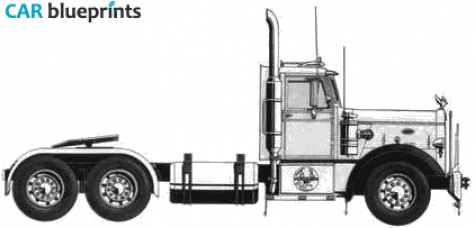 1971 Peterbilt 351 Truck blueprint