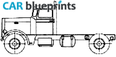 1960 Peterbilt 281 Truck blueprint