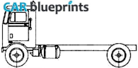 1960 Peterbilt 282 COE Truck blueprint