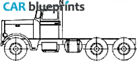 1960 Peterbilt 351 Truck blueprint