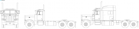 2005 Peterbilt 379 Truck blueprint