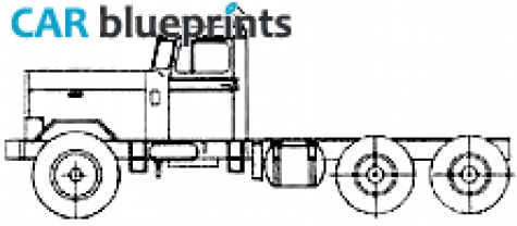 1960 Peterbilt 381 Truck blueprint