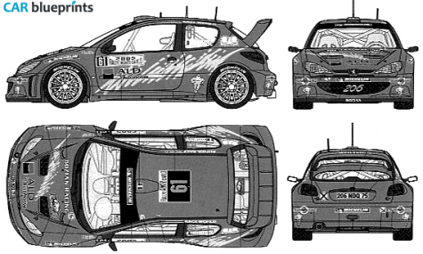 2005 Peugeot bozian-racing Sedan blueprint