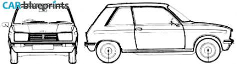 1983 Peugeot 104 ZS Hatchback blueprint