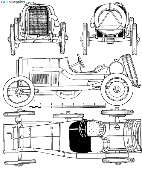 1912 Peugeot  OW blueprint