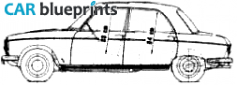 1965 Peugeot 204 Sedan blueprint