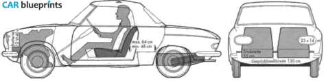 1967 Peugeot 204 Cabriolet blueprint