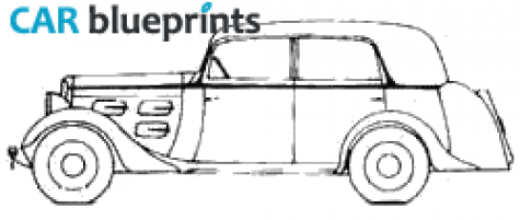 1933 Peugeot 301CR Berline N8L Sedan blueprint