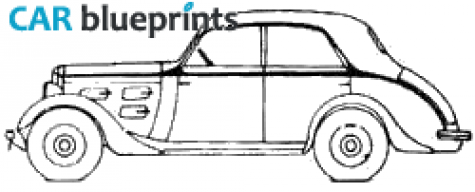 1933 Peugeot 301CR Berline Profilie BP4 Sedan blueprint