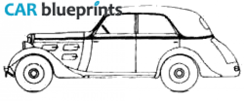 1933 Peugeot 301CR Berline Profilie NP4 Sedan blueprint