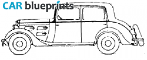 1933 Peugeot 301CR Berline Tourisme FC4 Sedan blueprint