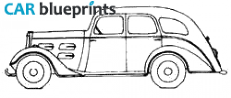 1936 Peugeot 301 Sedan blueprint