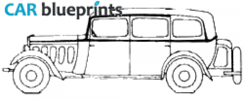 1933 Peugeot 301L Familiale N4F Limousine blueprint