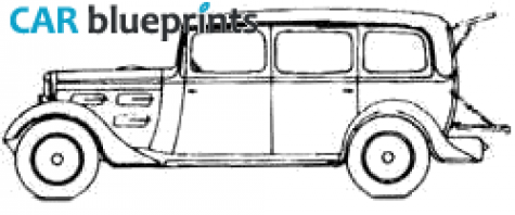 1933 Peugeot 301LR Commerciale N8C Limousine blueprint