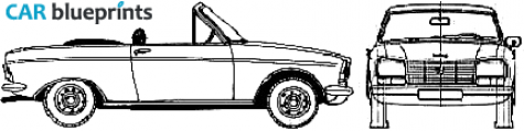 1970 Peugeot 304 Cabriolet blueprint