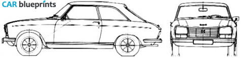 1970 Peugeot 304 Coupe blueprint