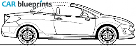 2009 Peugeot 308cc Cabriolet blueprint