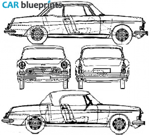 1963 Peugeot 404 Cabriolet blueprint