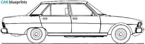 1979 Peugeot 604 Sedan blueprint