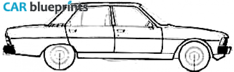 1981 Peugeot 604 SRD Sedan blueprint