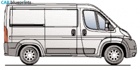 1999 Peugeot Boxer L11H1 Van blueprint