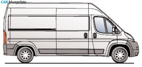 1999 Peugeot Boxer L3H3 Van blueprint