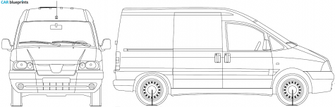 2007 Peugeot Expert Van blueprint