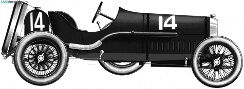 1912 Peugeot GP OW blueprint