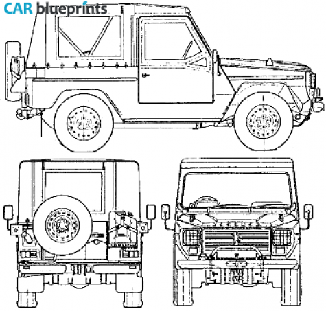 1978 Peugeot P4 SUV blueprint