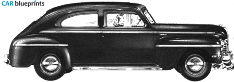 1942 Plymouth Deluxe Sedan blueprint