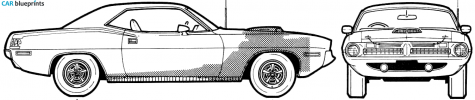 1970 Plymouth Barracuda Coupe blueprint