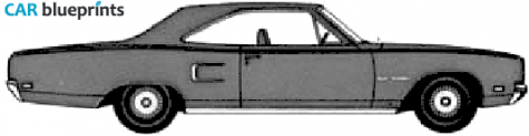 1970 Plymouth Belvedere Sport Satellite Hardtop Coupe blueprint