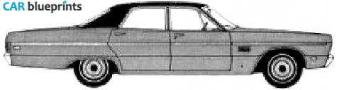 1969 Plymouth Fury III Sedan blueprint